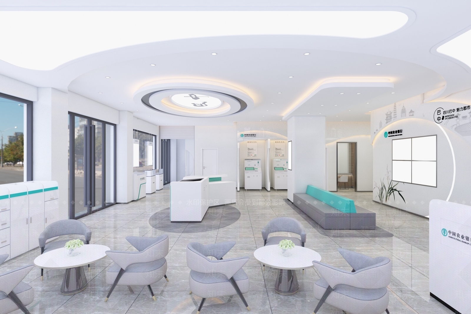 现代中国农业银行3D模型下载【ID:1103567164】