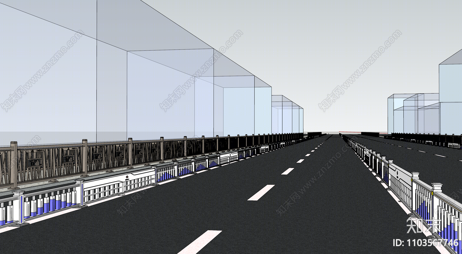 现代道路SU模型下载【ID:1103567746】