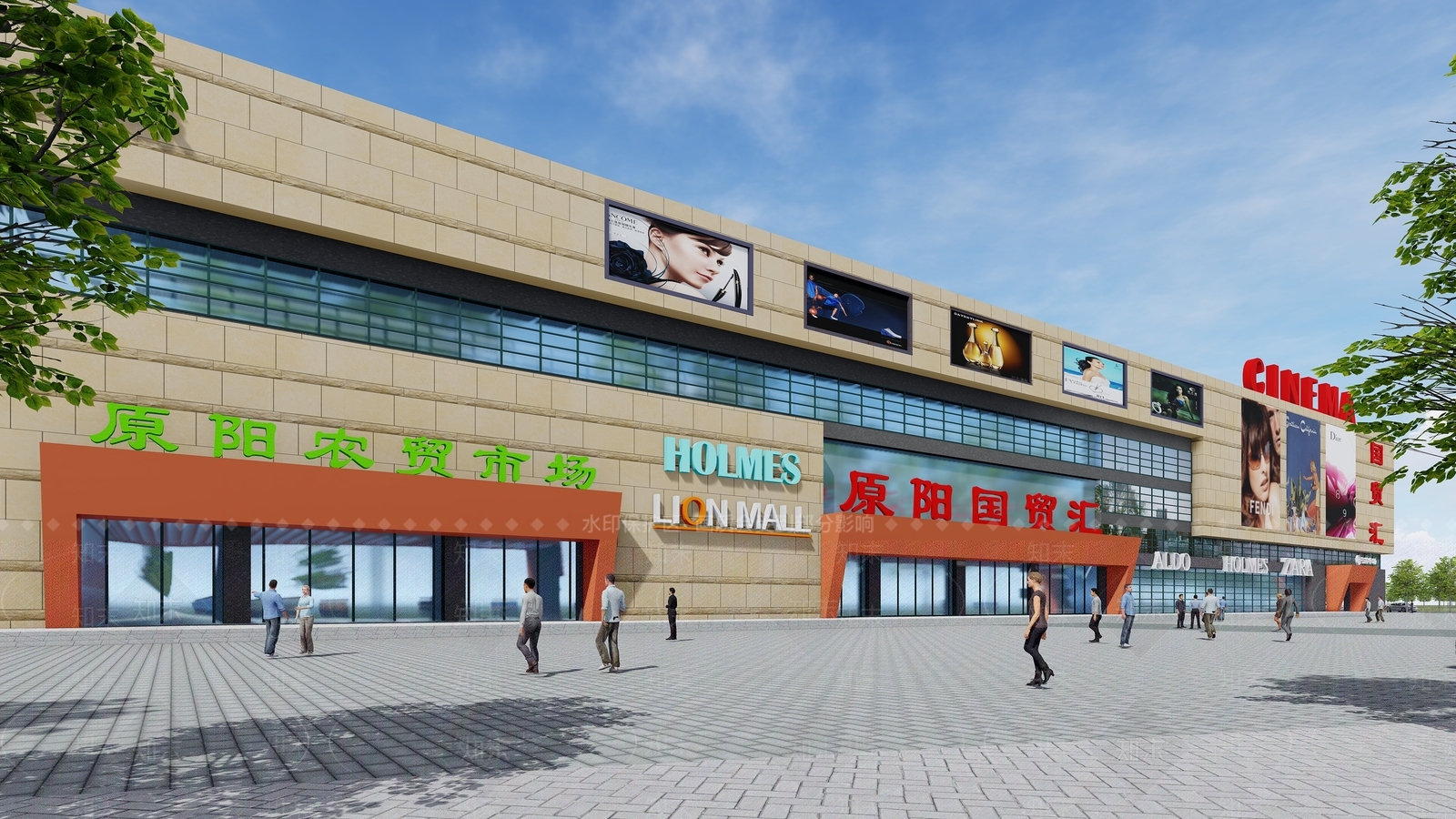 现代商场SU模型下载【ID:1103581822】
