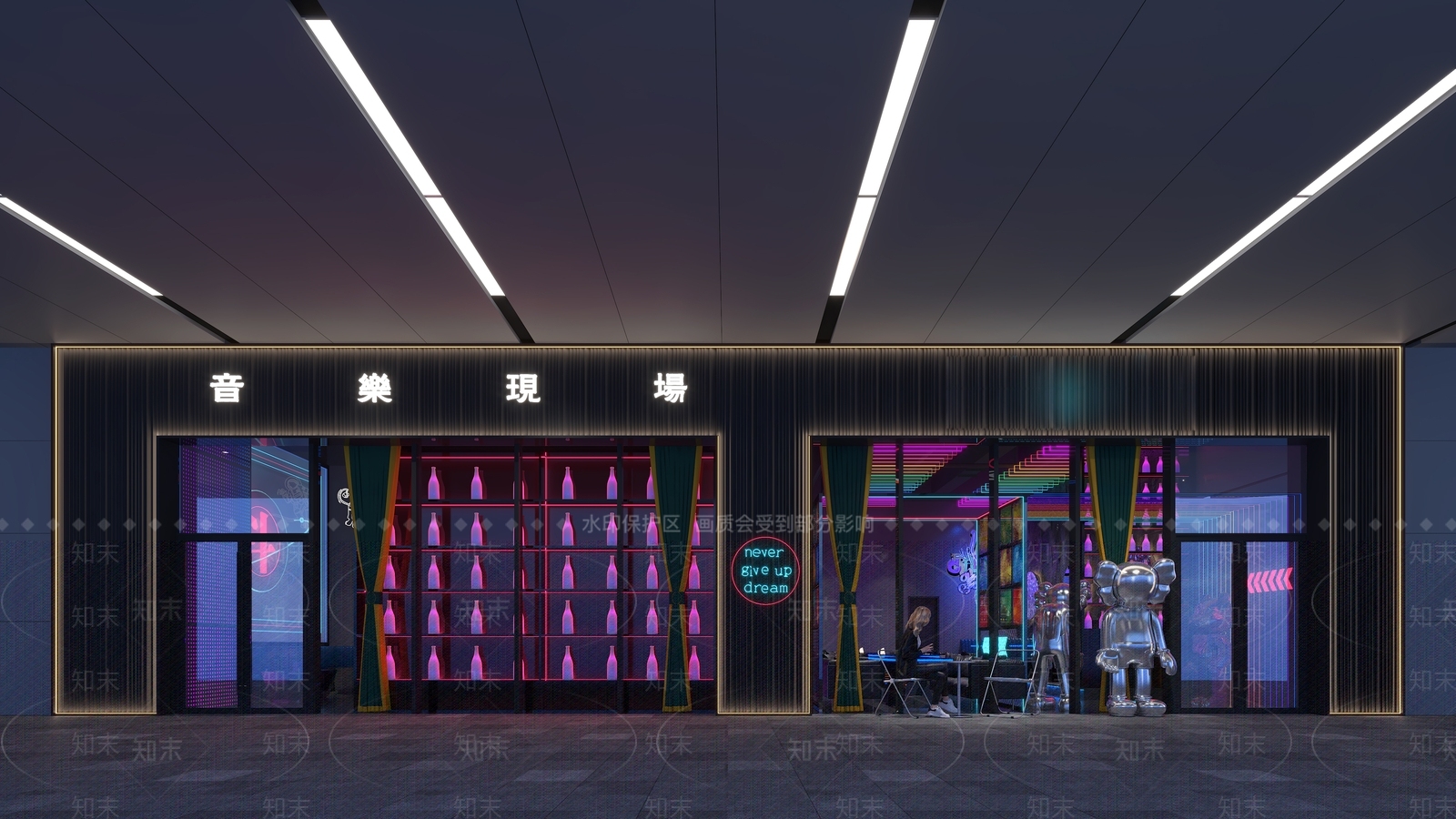 现代酒吧3D模型下载【ID:1103584868】