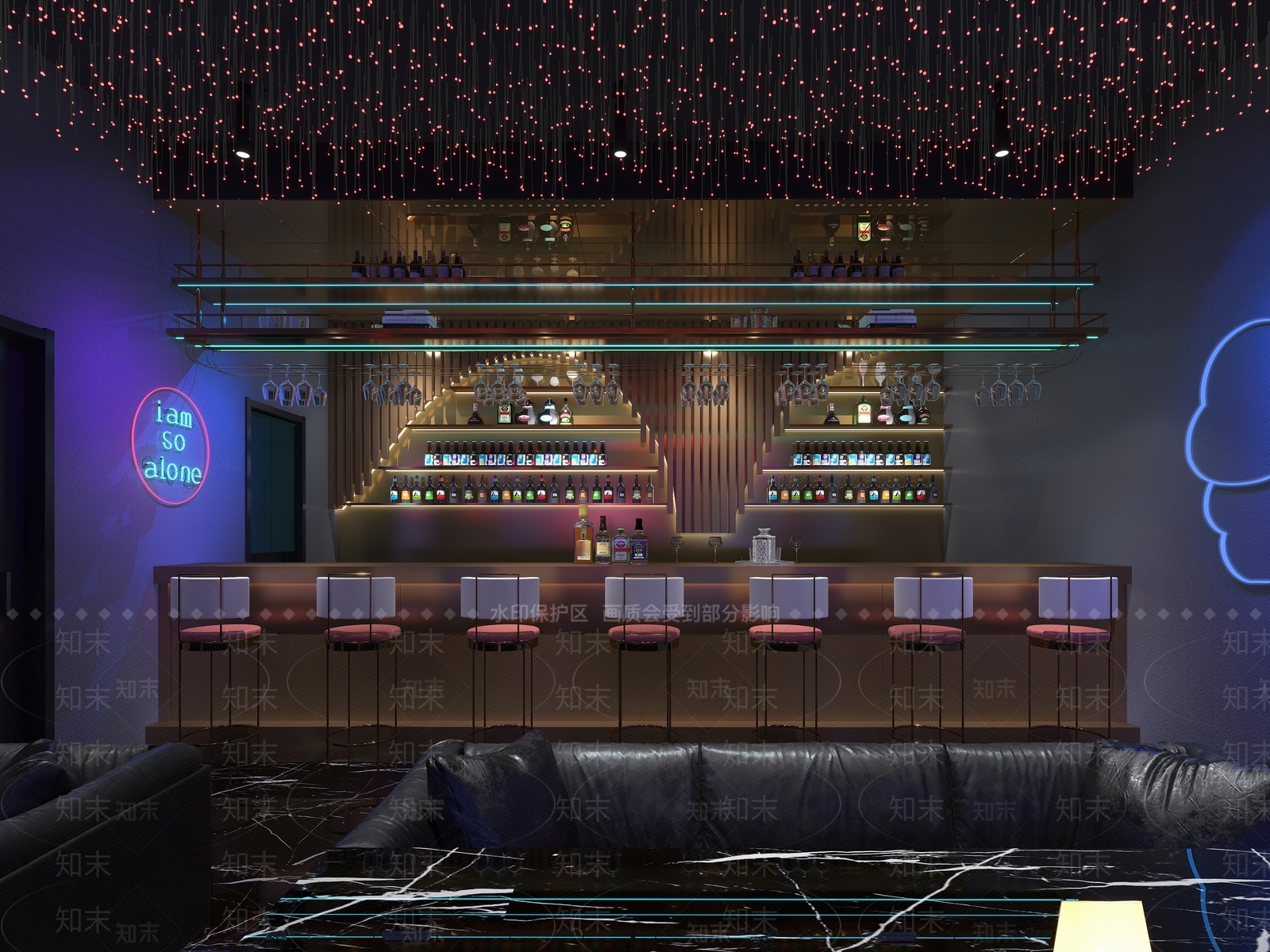 现代酒吧3D模型下载【ID:1103584868】