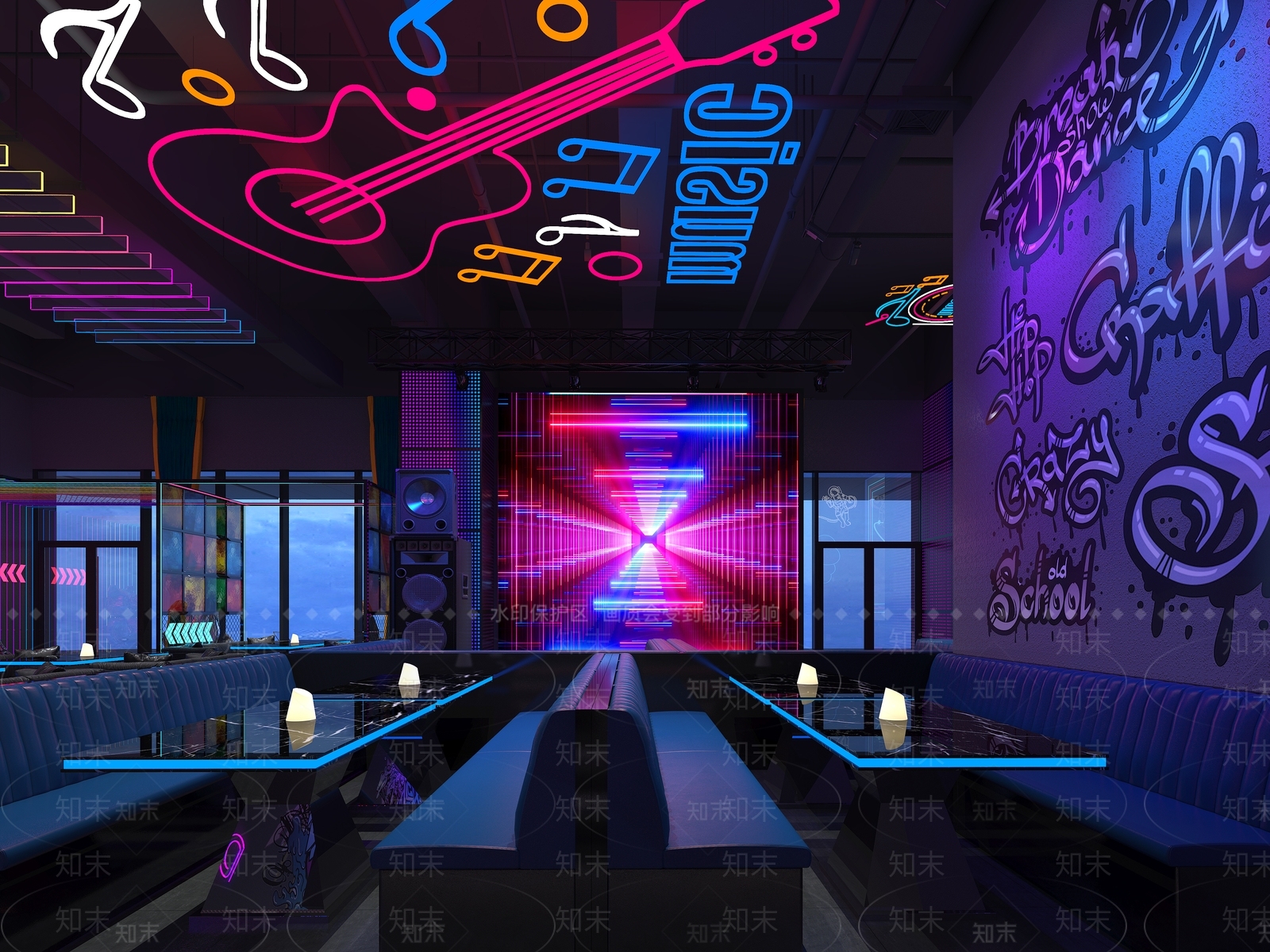 现代酒吧3D模型下载【ID:1103584868】