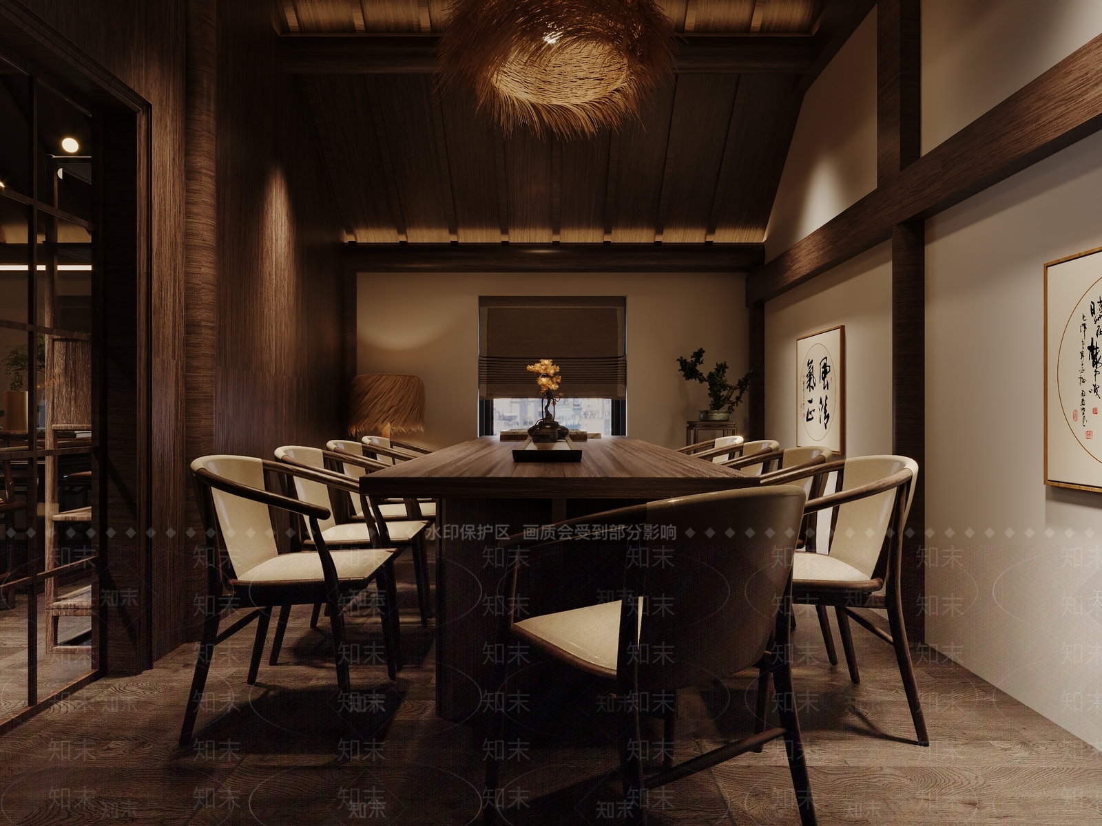 新中式民宿3D模型下载【ID:1103585175】