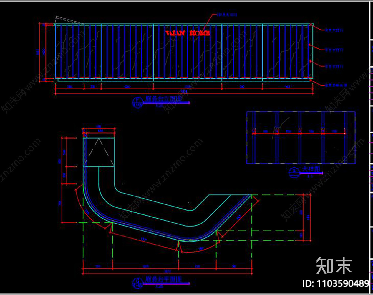 家居展厅cad施工图效果图cad施工图下载【ID:1103590489】