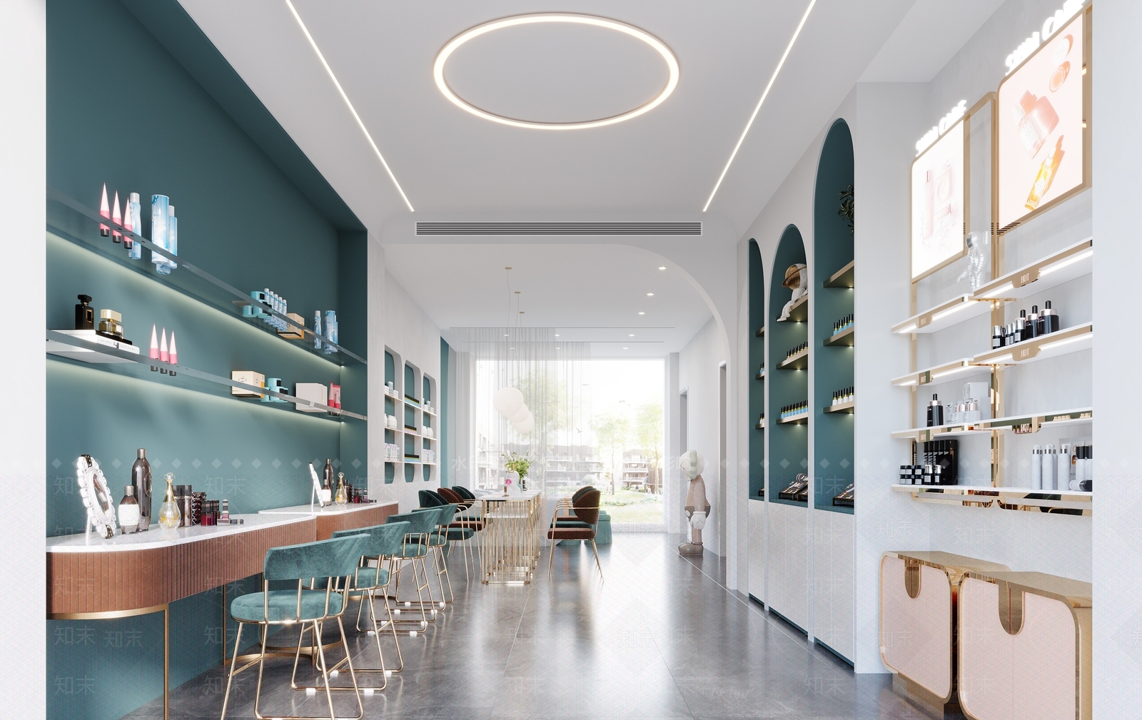 现代美甲店3D模型下载【ID:1103593740】