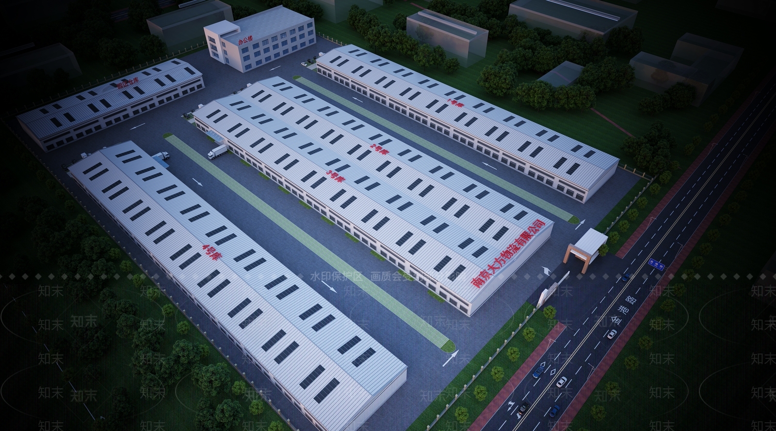 现代工业厂房3D模型下载【ID:1103593723】