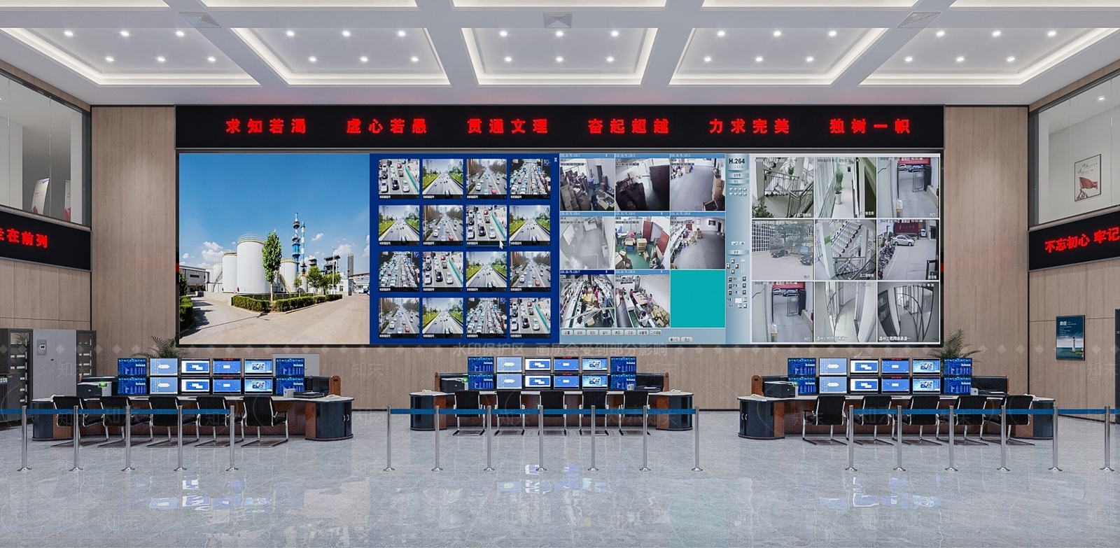 现代指挥控制室3D模型下载【ID:1103602488】