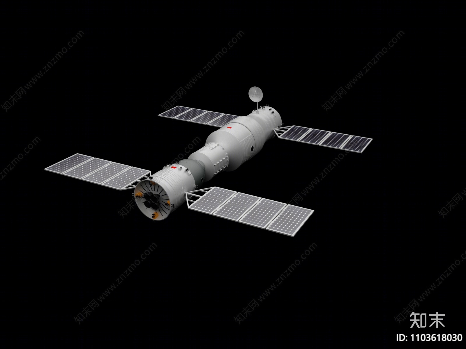 现代卫星3D模型下载【ID:1103618030】
