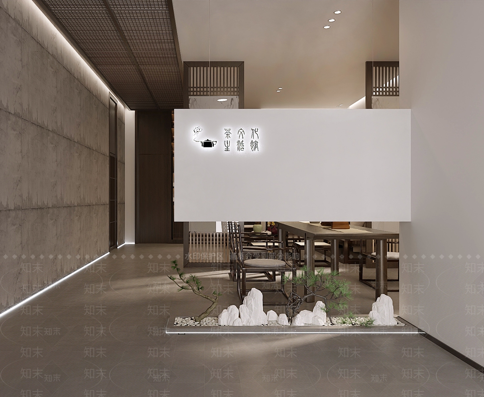 新中式茶室3D模型下载【ID:1103618870】