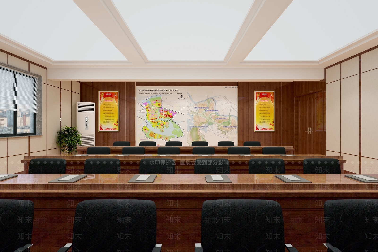 新中式报告厅3D模型下载【ID:1103622153】