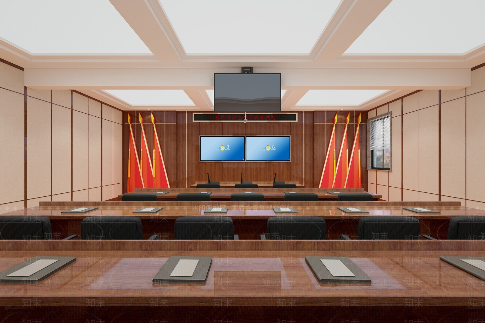 新中式报告厅3D模型下载【ID:1103622153】
