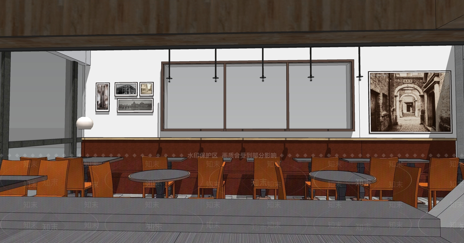 现代火锅店SU模型下载【ID:1103623870】
