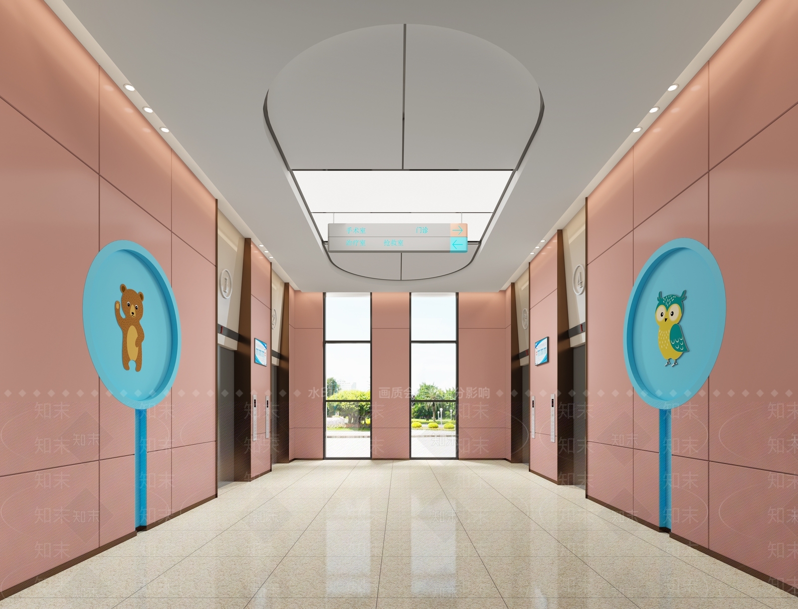 现代医院3D模型下载【ID:1103638675】