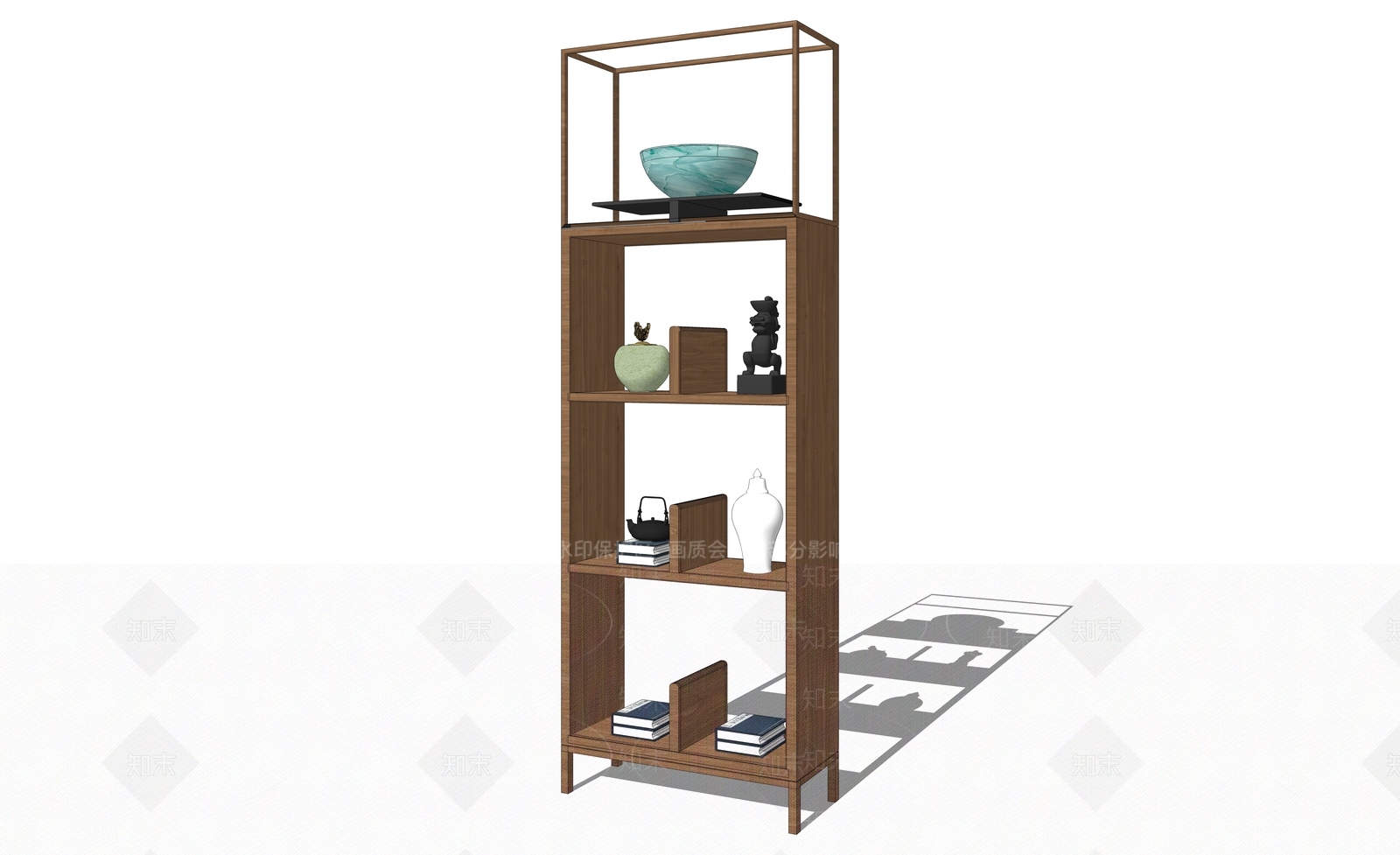新中式展示架SU模型下载【ID:1103652391】