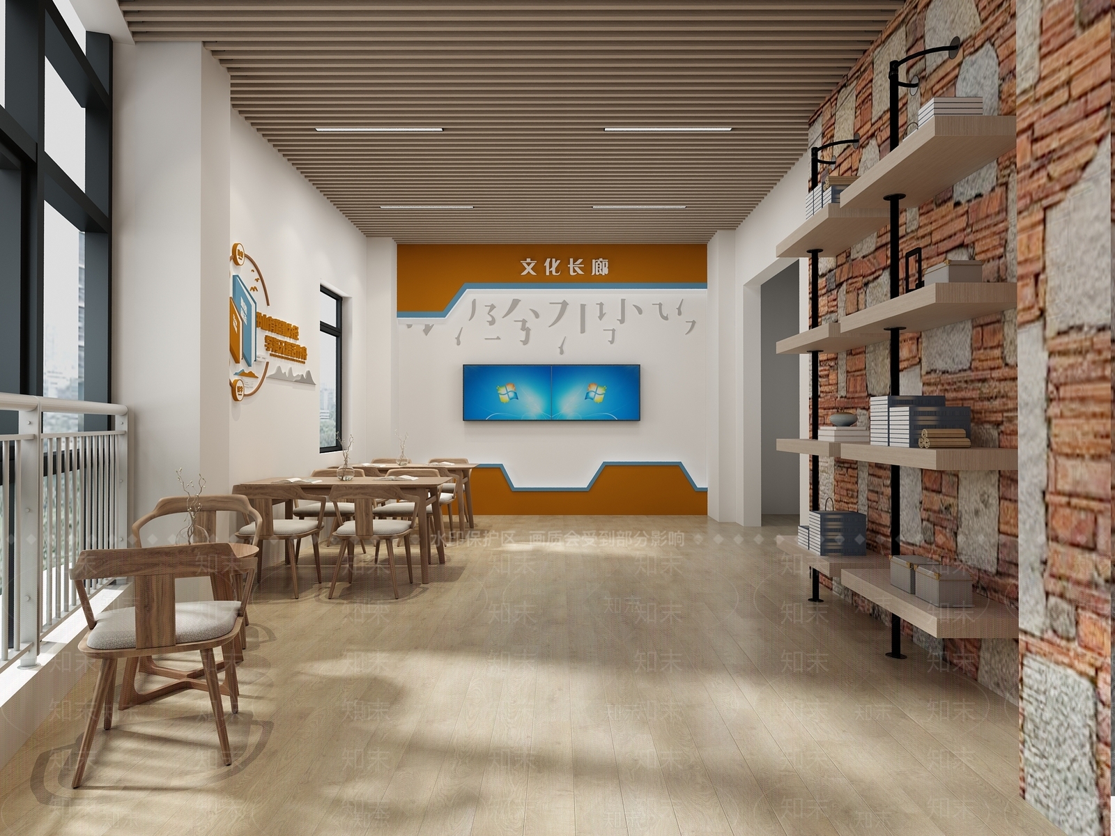 现代图书馆3D模型下载【ID:1103658906】