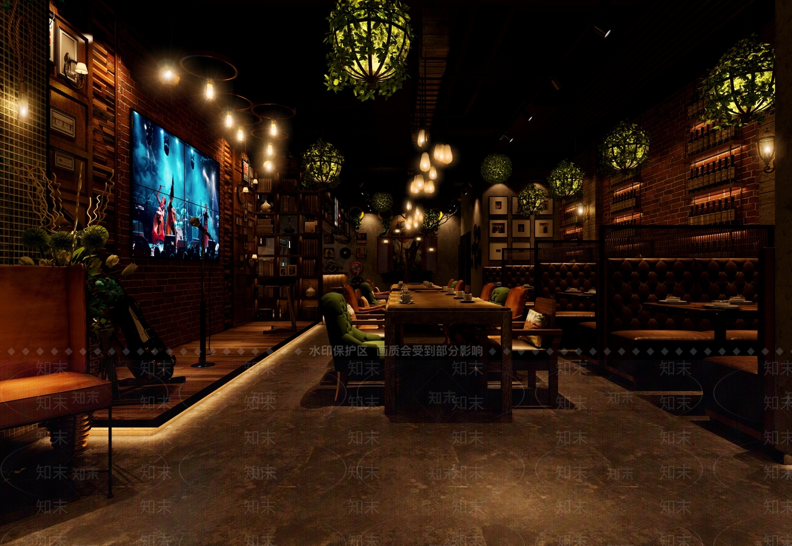 工业风酒吧3D模型下载【ID:1103660761】