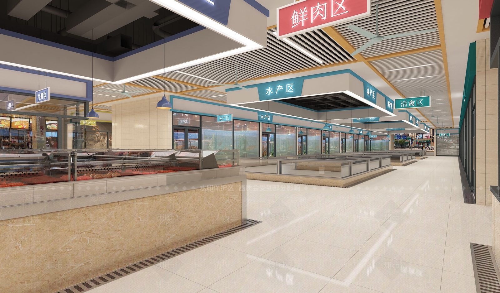 现代超市3D模型下载【ID:1103662685】