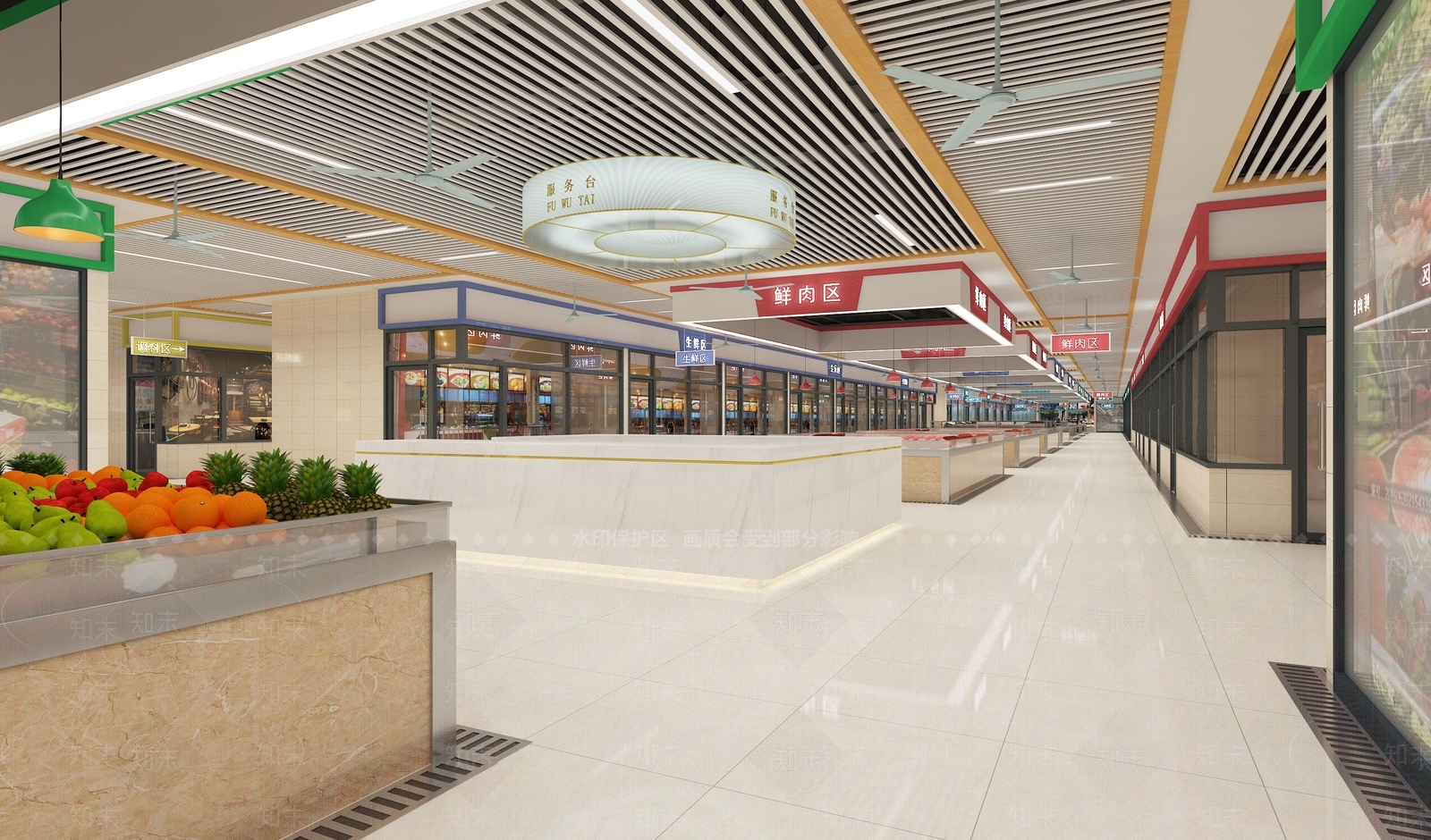 现代超市3D模型下载【ID:1103662685】