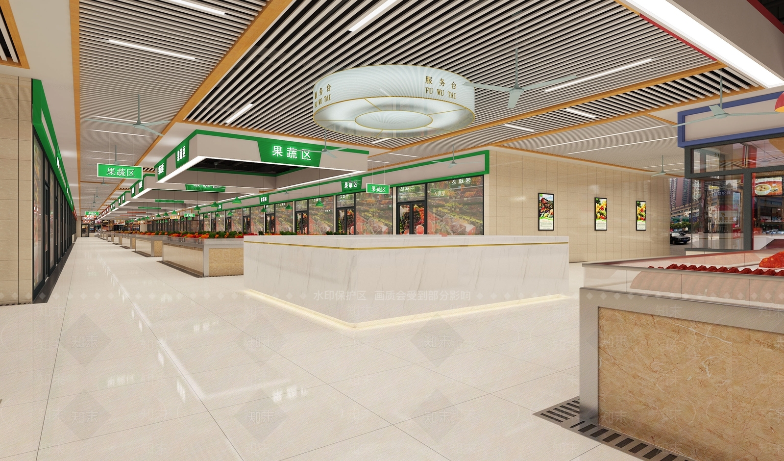 现代超市3D模型下载【ID:1103662685】