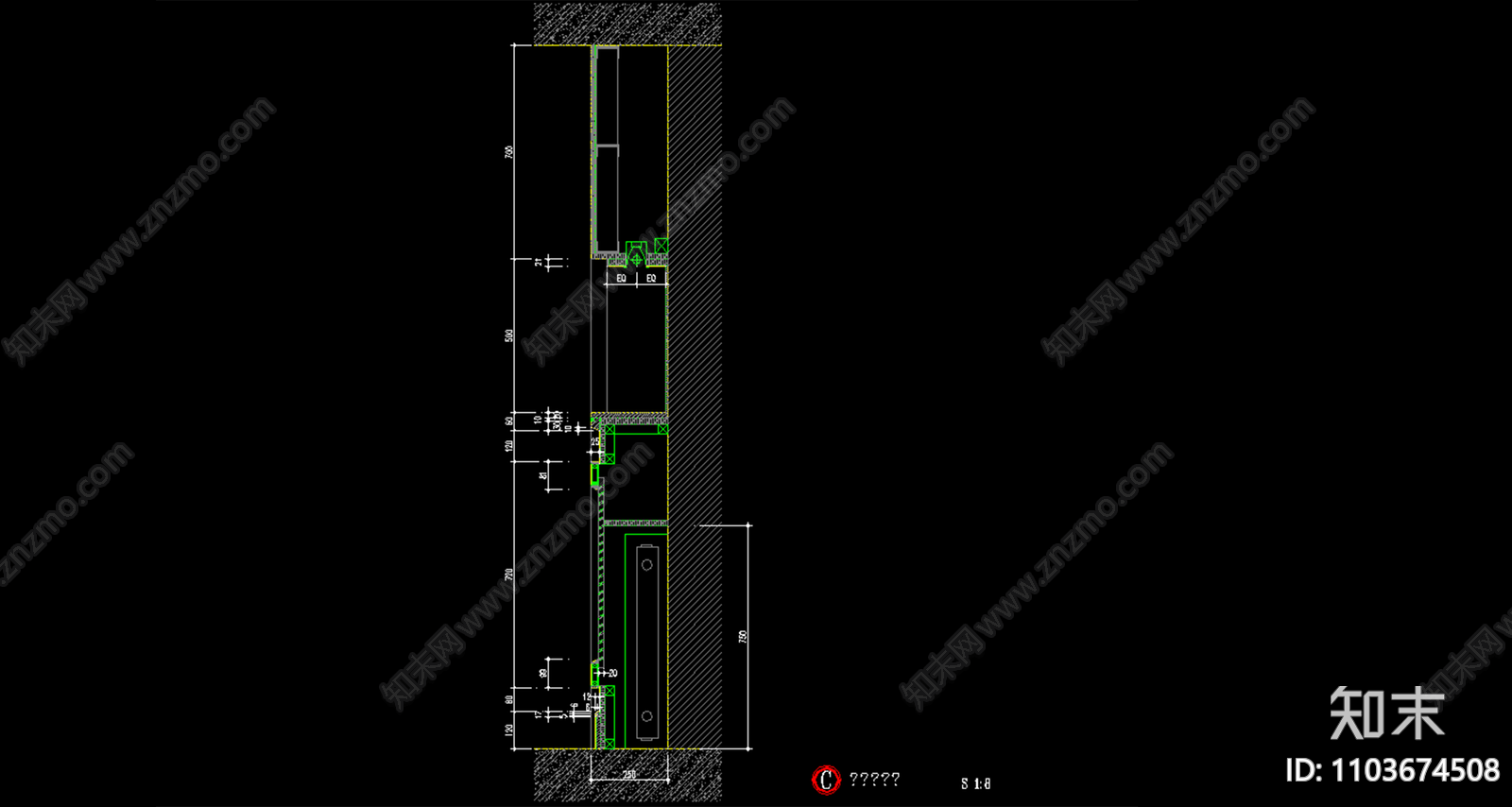 暖气罩节点图施工图下载【ID:1103674508】