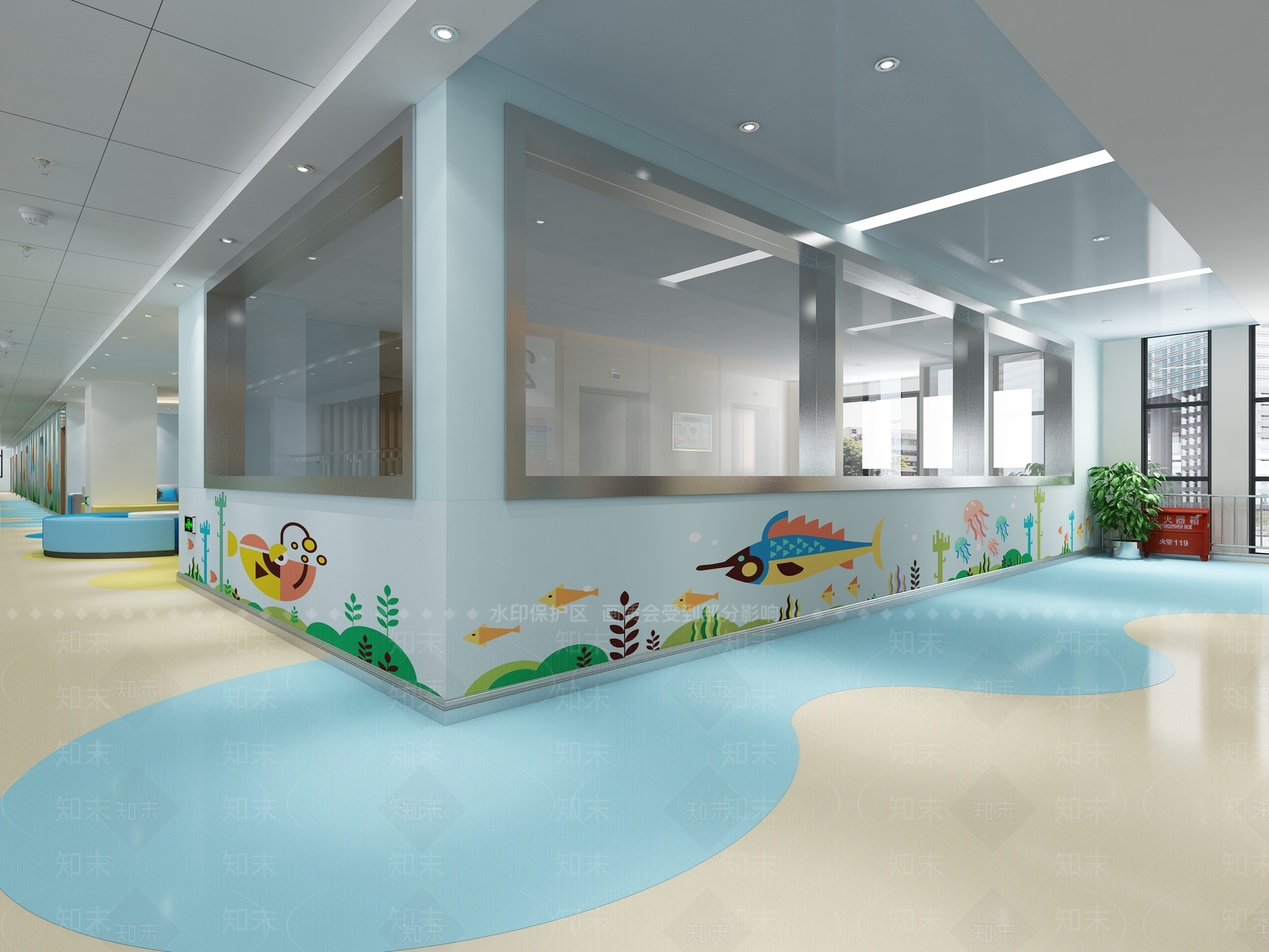 现代医院3D模型下载【ID:1103688212】