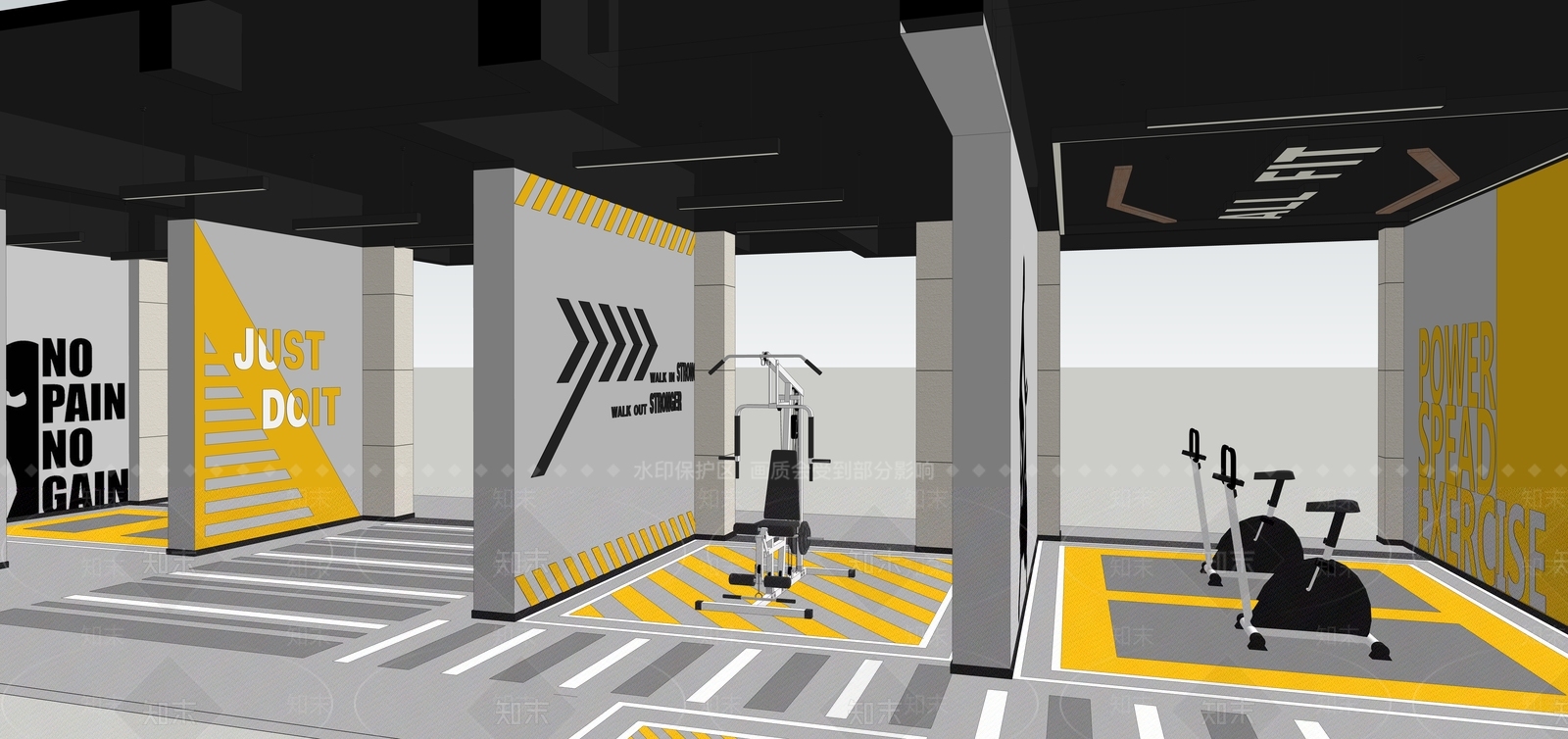 现代其他公共空间SU模型下载【ID:1103694585】