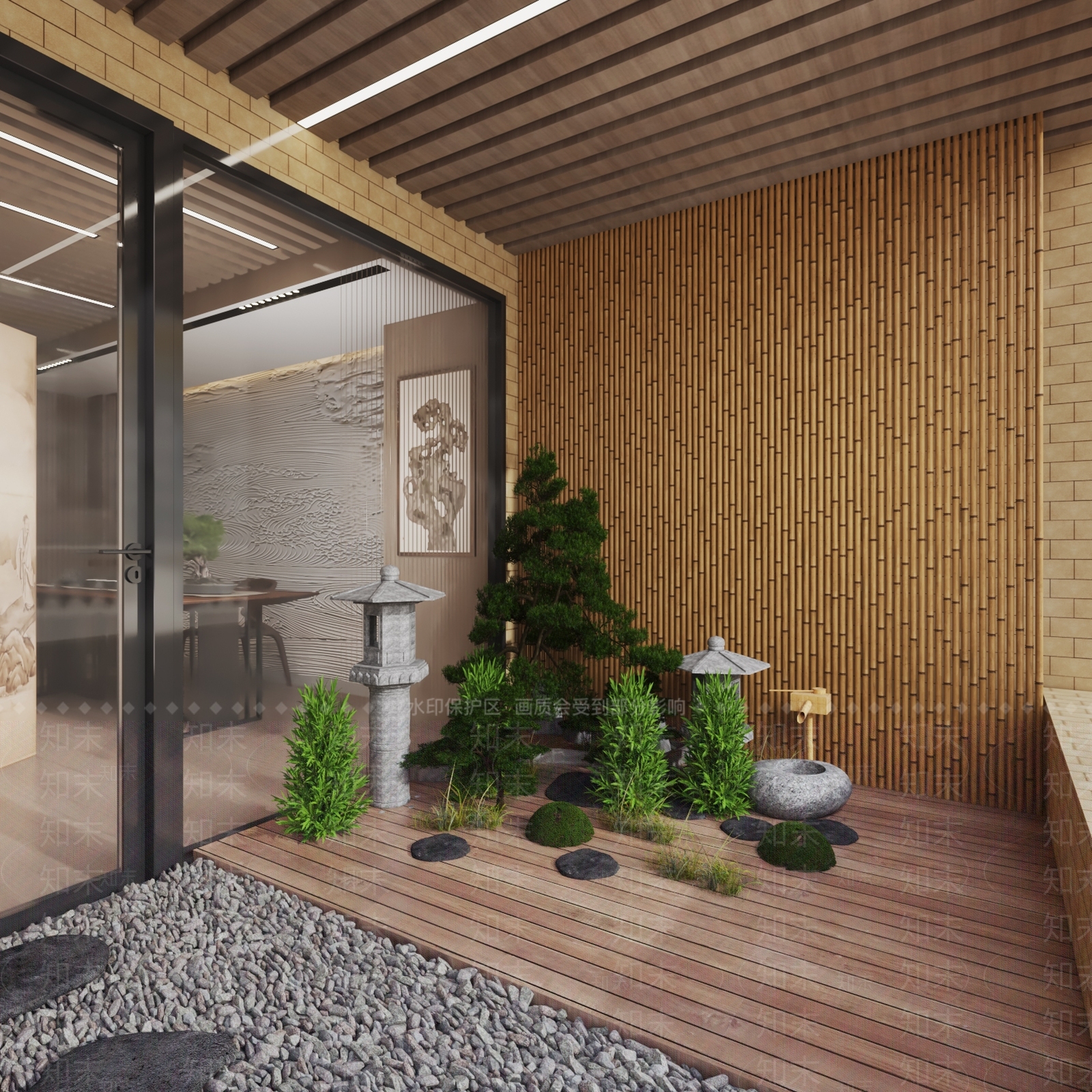 新中式茶馆3D模型下载【ID:1103691799】