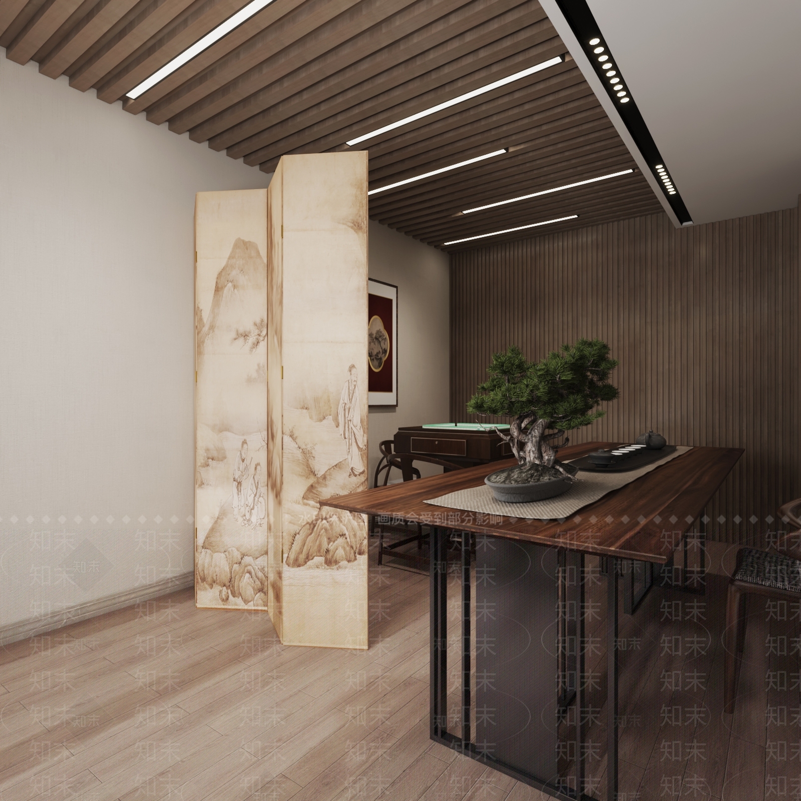 新中式茶馆3D模型下载【ID:1103691799】