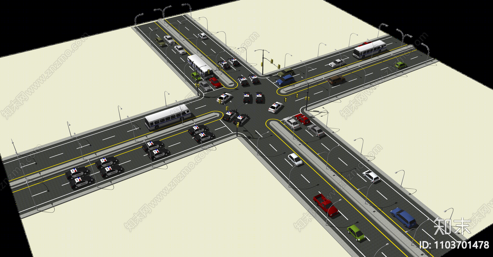 现代道路SU模型下载【ID:1103701478】