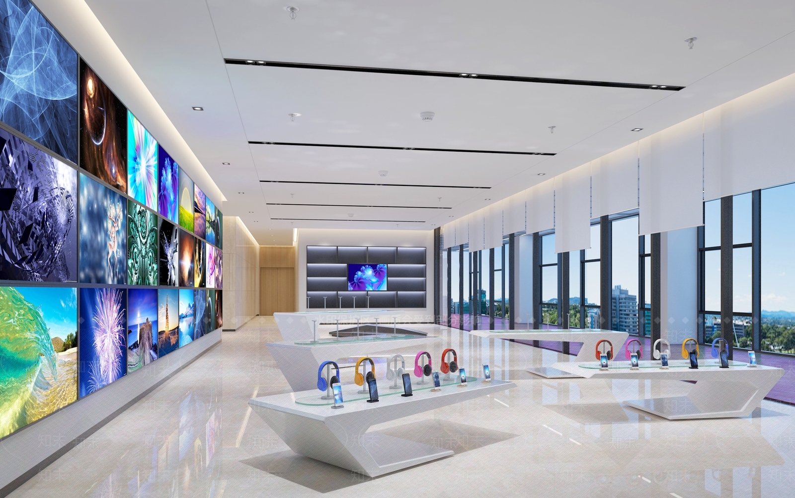 现代手机数码展厅3D模型下载【ID:1103722189】