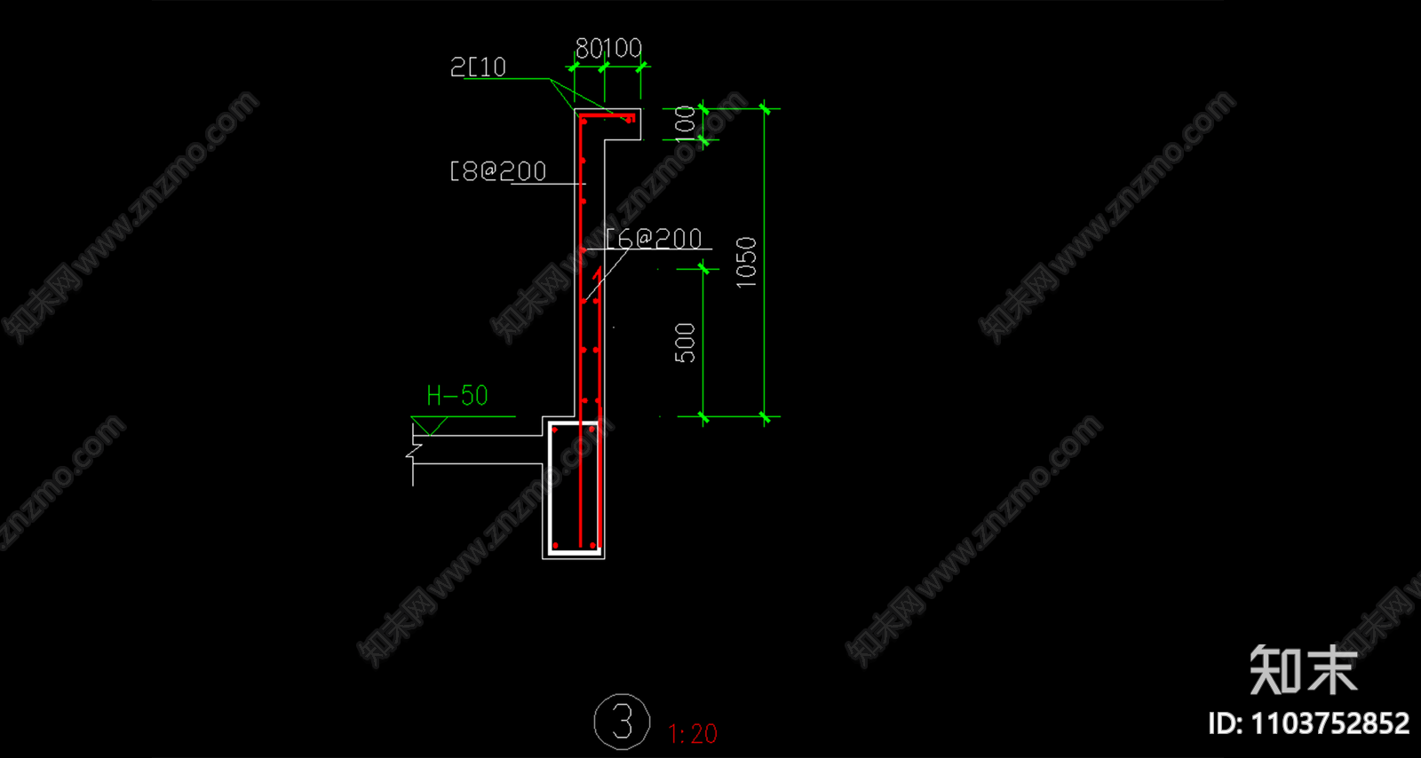 栏板栏杆大样施工图下载【ID:1103752852】