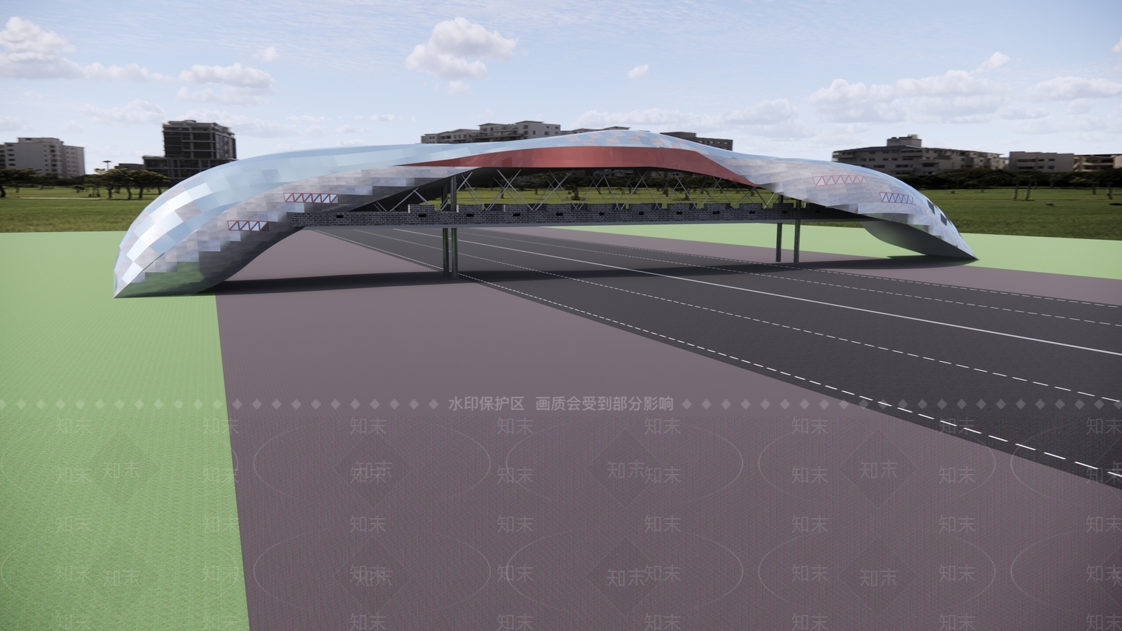 现代天桥SU模型下载【ID:1103763452】