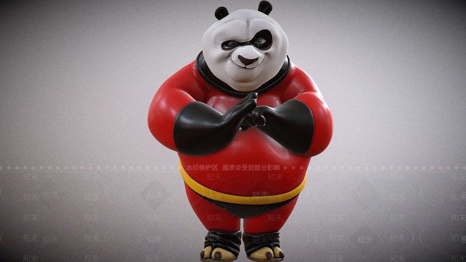 现代功夫熊猫3D模型下载【ID:1103778521】
