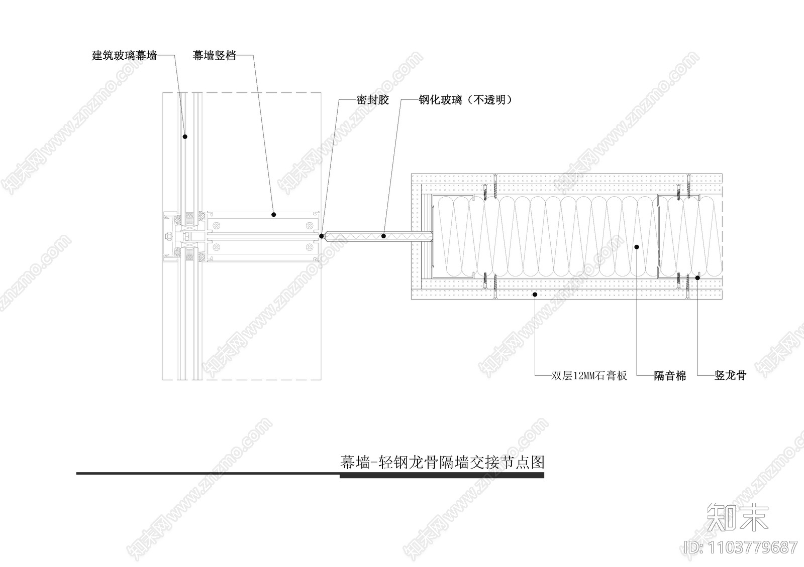 幕墙施工图下载【ID:1103779687】