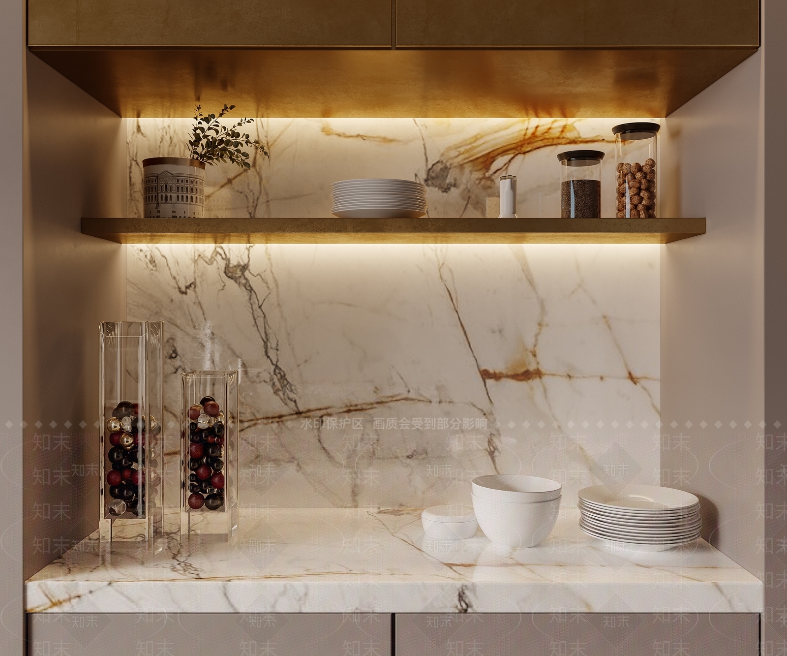 现代家居吧台3D模型下载【ID:1103779753】