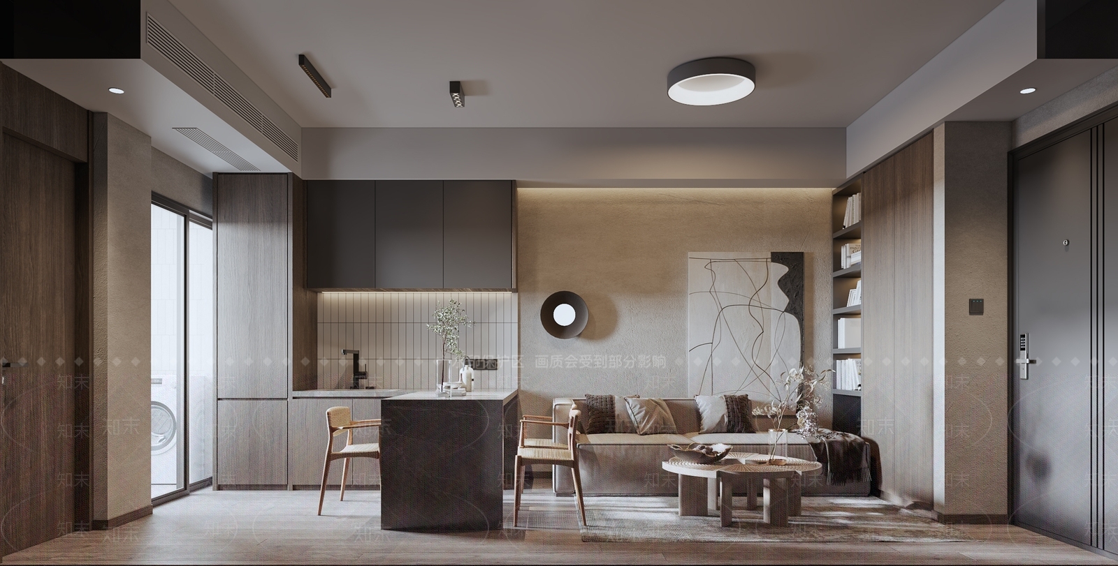 现代单身公寓3D模型下载【ID:1103783478】