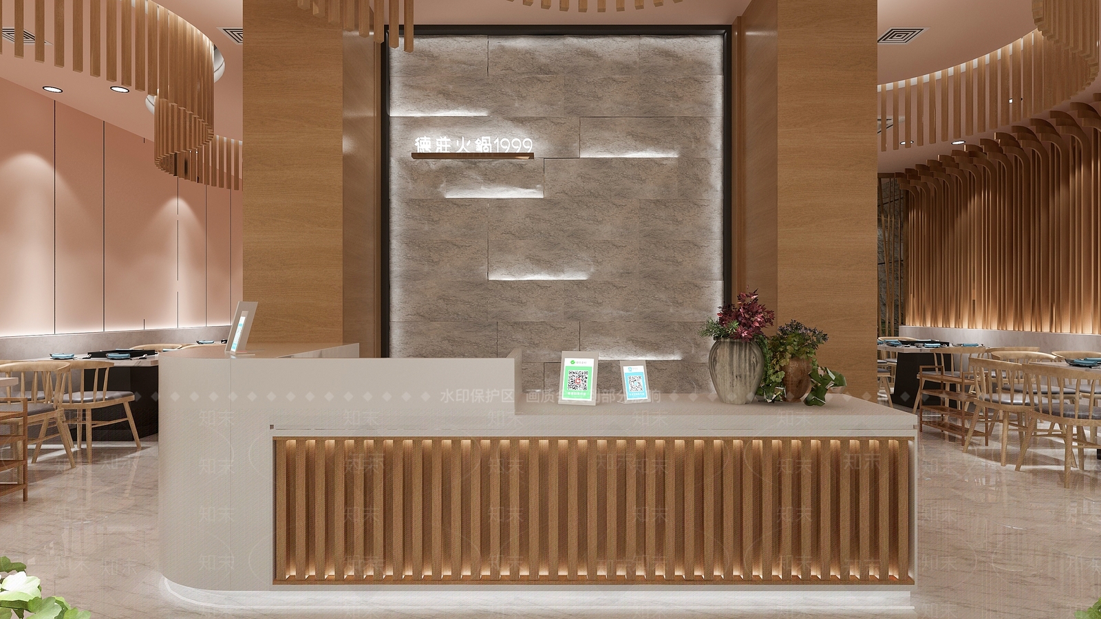 现代火锅店3D模型下载【ID:1103793030】