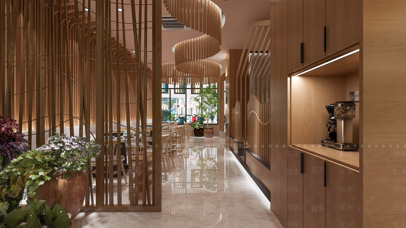 现代火锅店3D模型下载【ID:1103793030】
