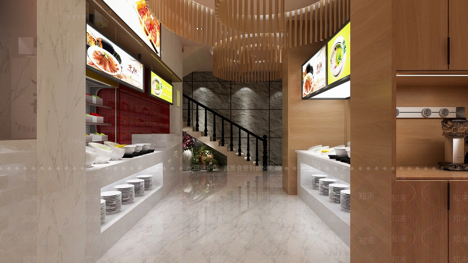 现代火锅店3D模型下载【ID:1103793030】