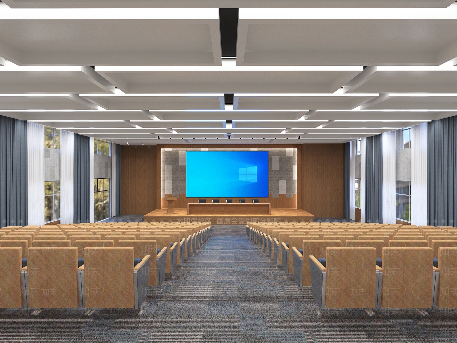 现代报告厅3D模型下载【ID:1103815980】