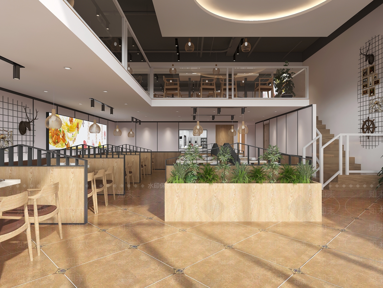 现代烧烤店3D模型下载【ID:1103819611】
