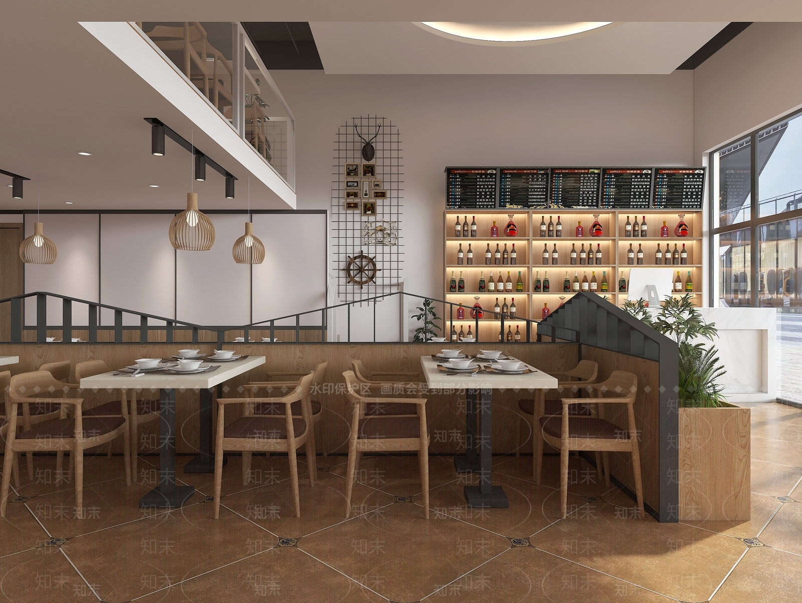 现代烧烤店3D模型下载【ID:1103819611】