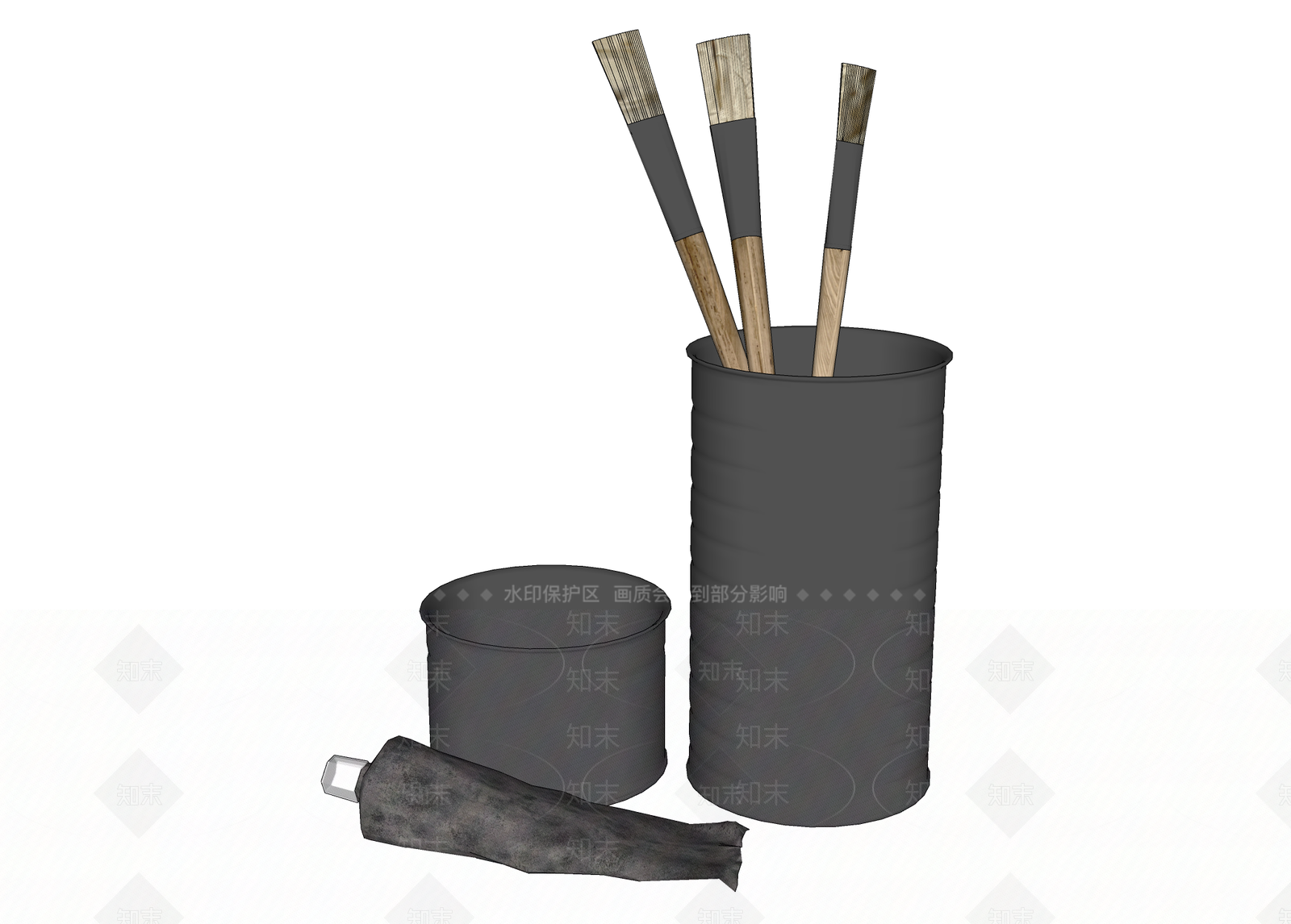 现代文具组合SU模型下载【ID:1103826488】