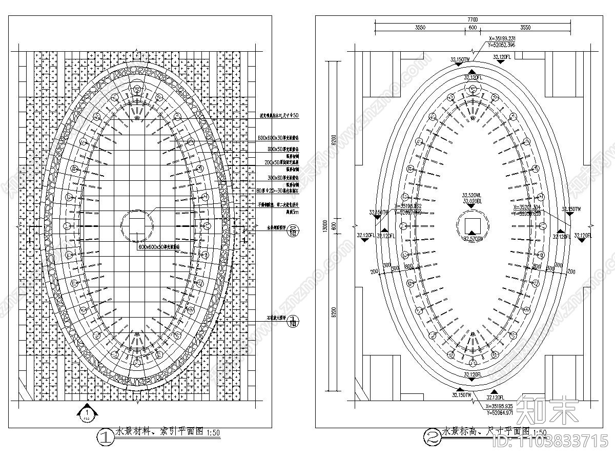 科创中心孵化园项目园林工程施工图cad施工图下载【ID:1103833715】