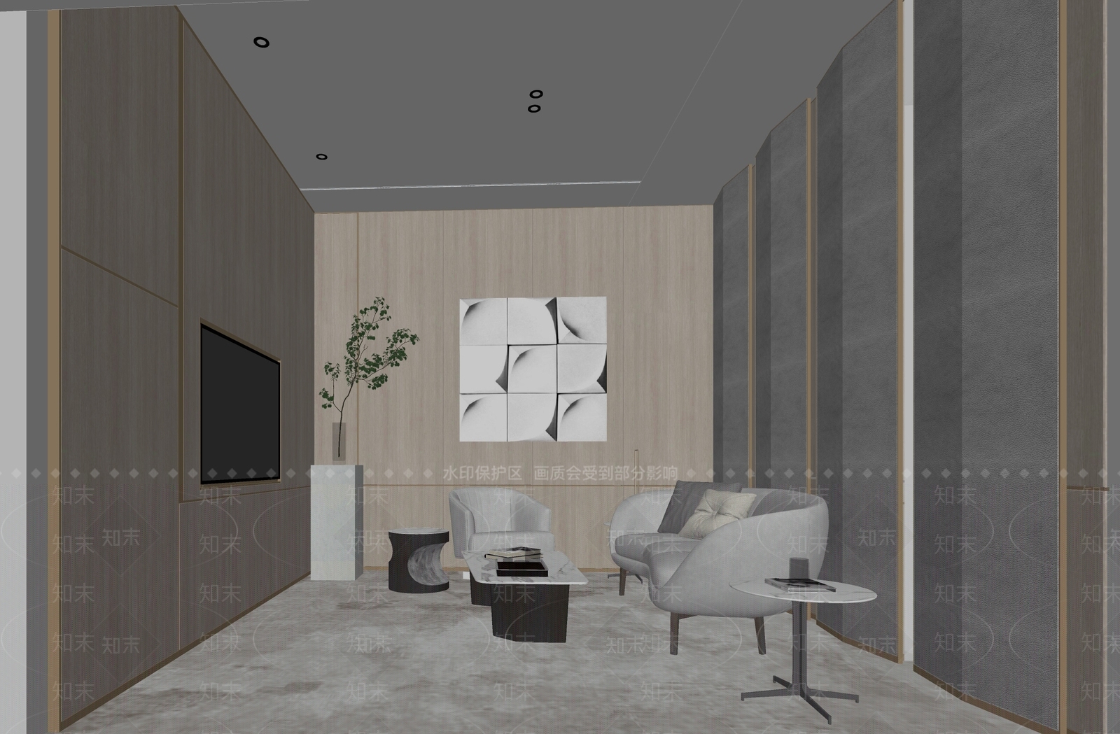 现代公司休息区SU模型下载【ID:1103843622】