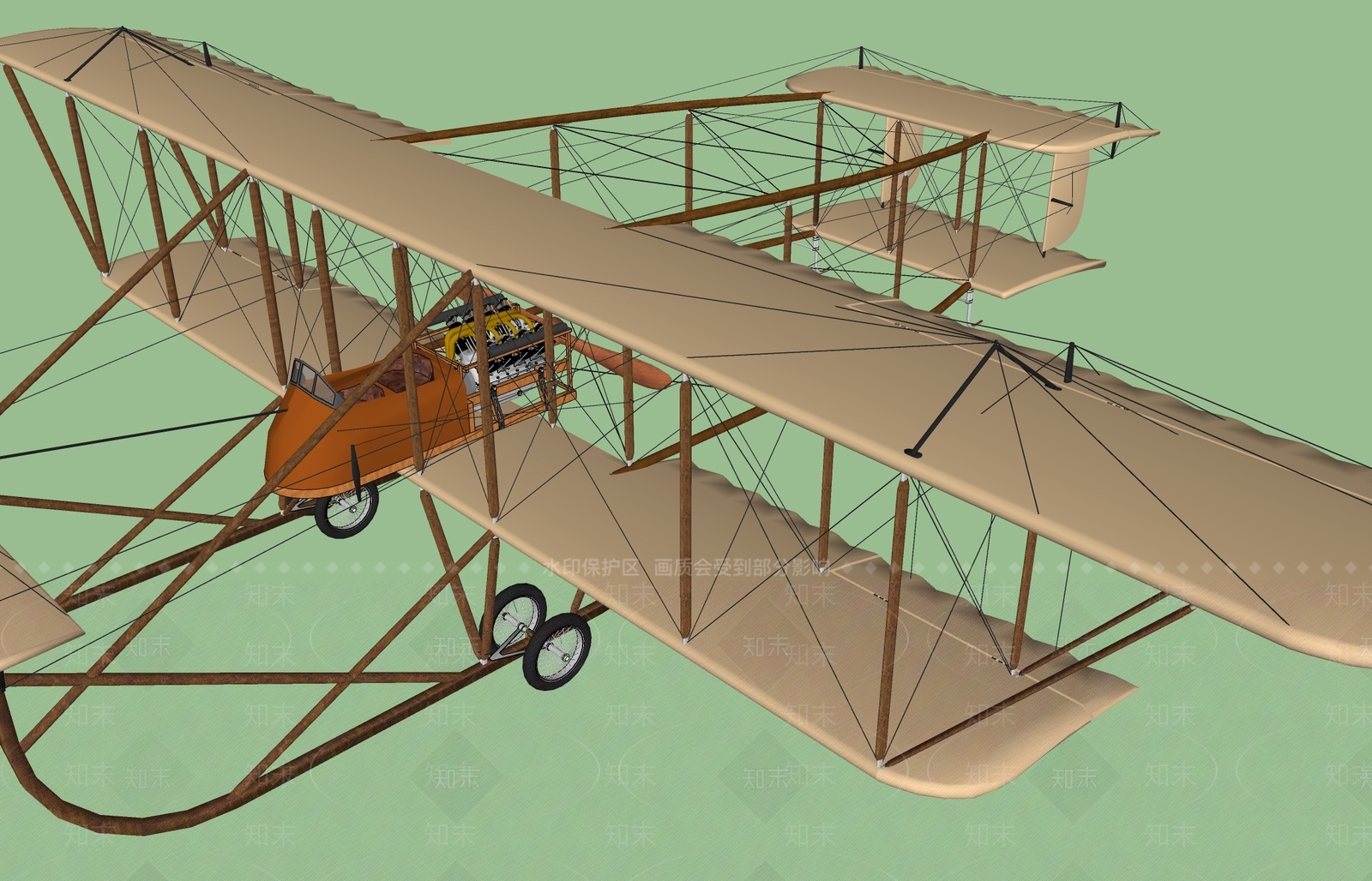 现代航空SU模型下载【ID:1103857853】