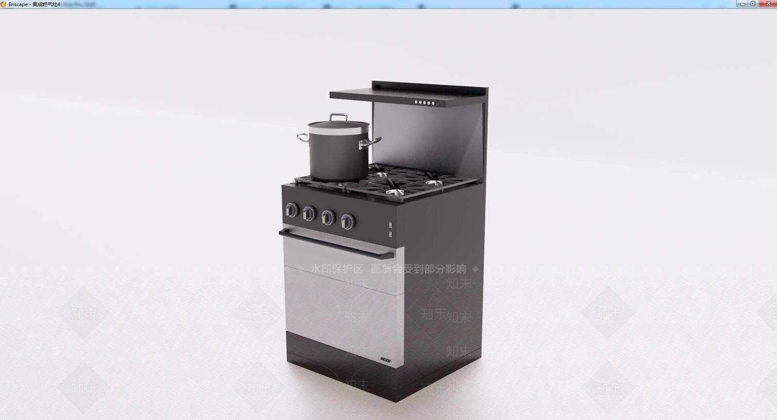 现代灶台SU模型下载【ID:1103876966】