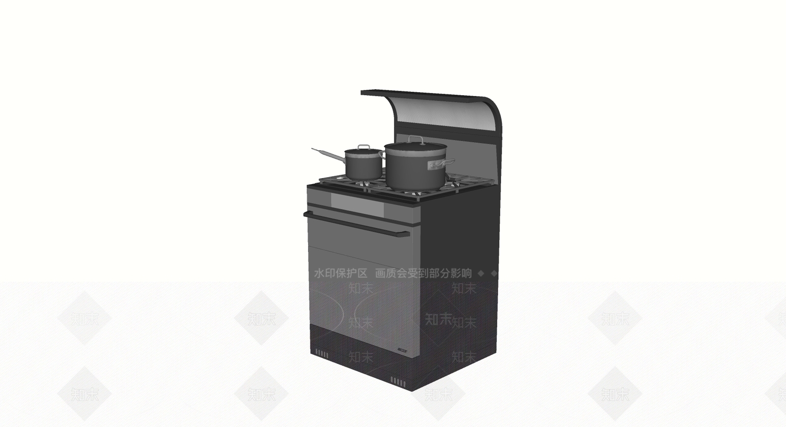现代灶台SU模型下载【ID:1103879090】