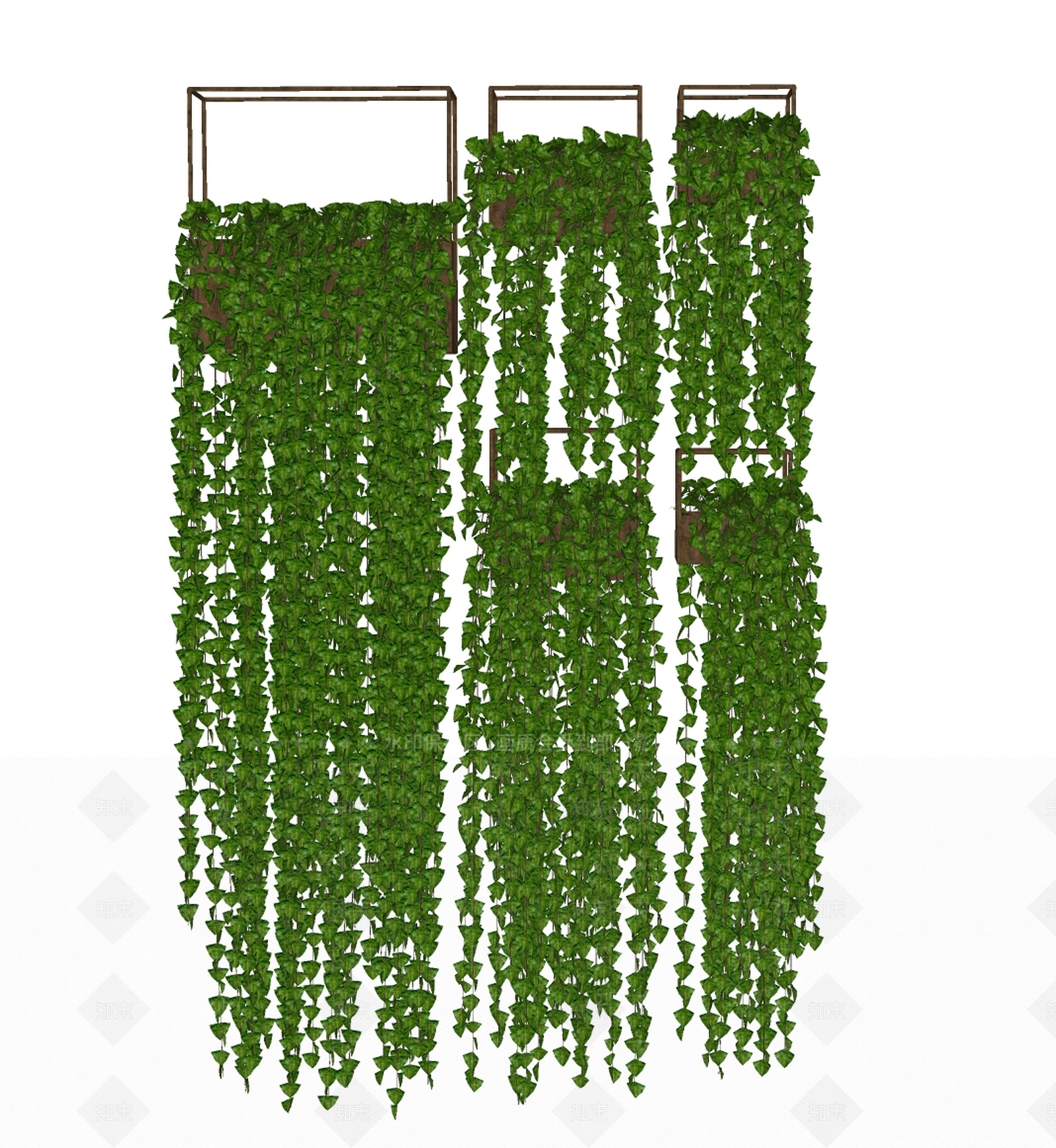 现代垂挂绿植SU模型下载【ID:1103879805】