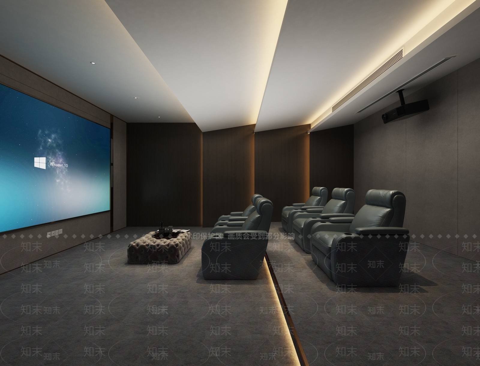 现代影音室3D模型下载【ID:1103880625】